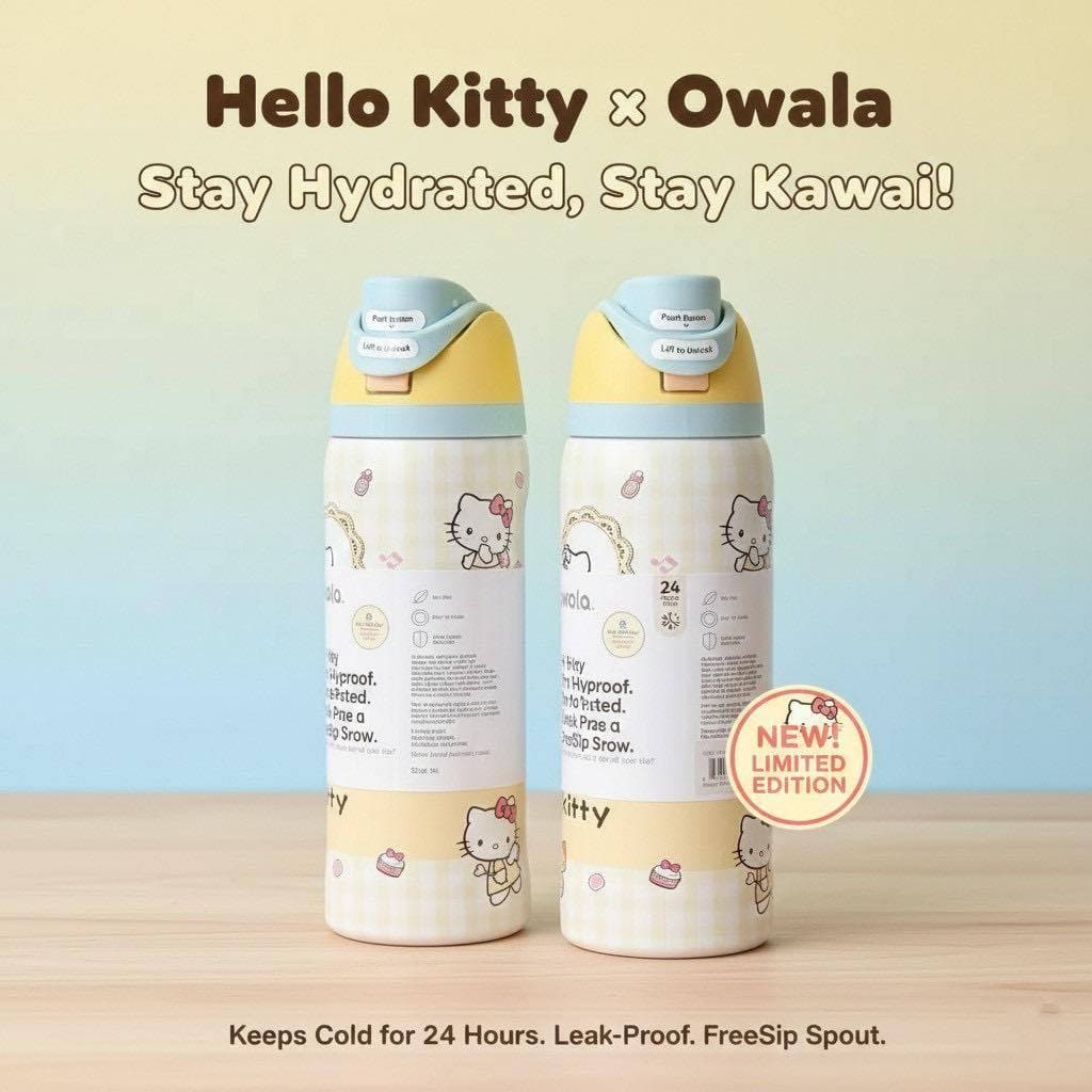 ขวดน้ำเก็บอุณหภูมิ Owala FreeSip สแตนเลส304 24oz /32oz เก็บเย็นยาวนาน ดีไซน์ฝาปิดแน่น ไม่หกไม่ซึม รูปที่ 4