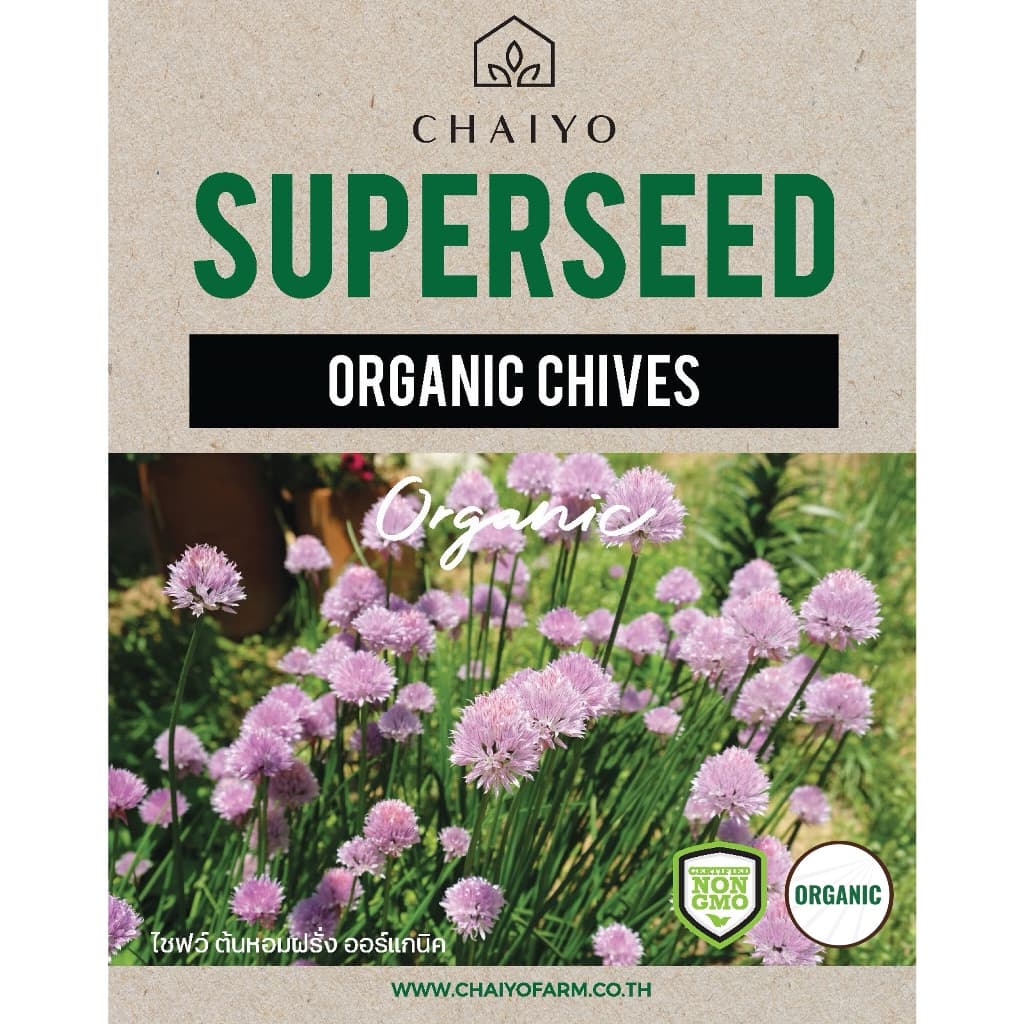 เมล็ด Chives seed ไชฟว์ ออร์แกนิค รูปที่ 2