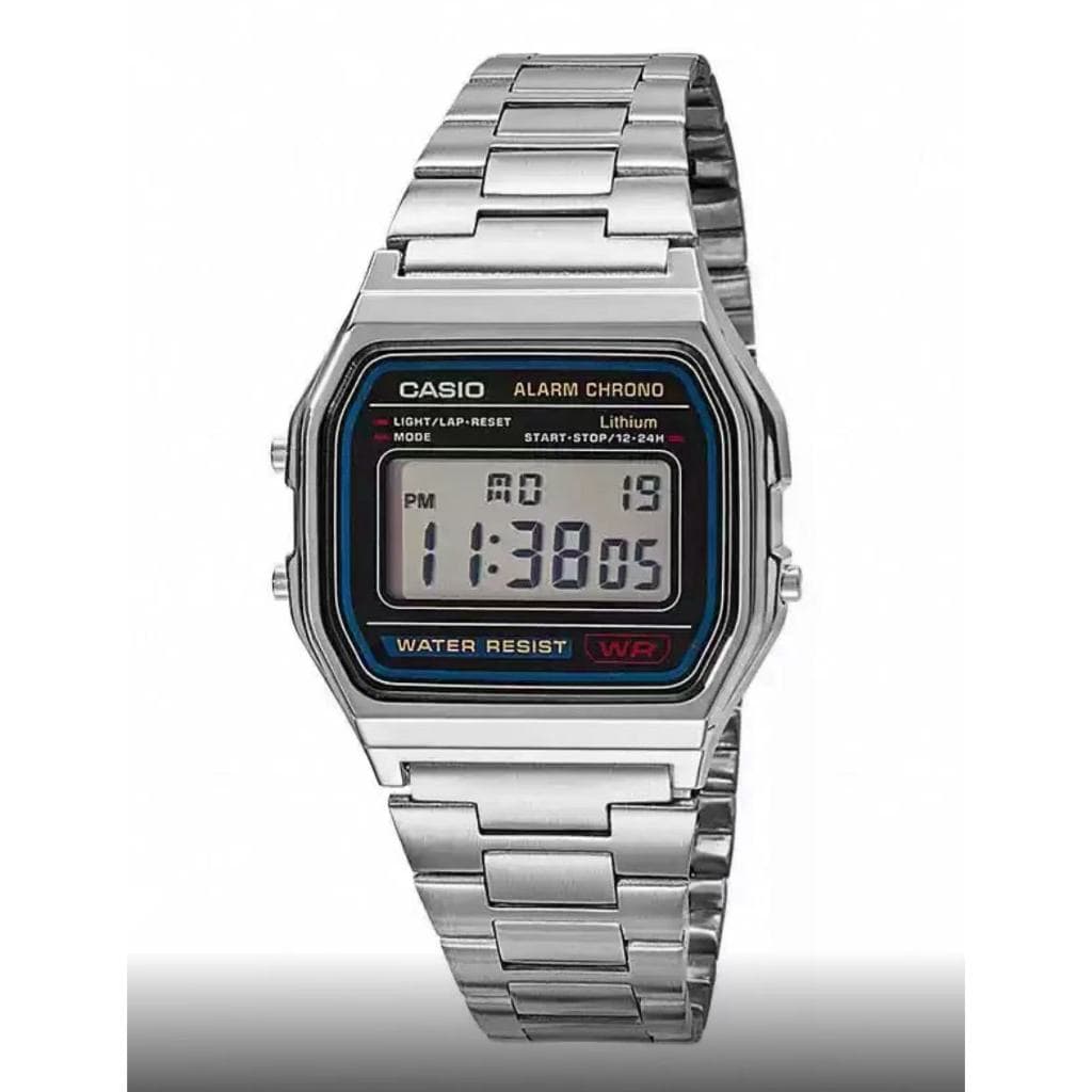 นาฬิกาดิจิทัลสแตนเลส รุ่น-158-สายสแตนเลส กระจกมิเนอรัล ขนาดหน้าปัด 34mm รูปที่ 1