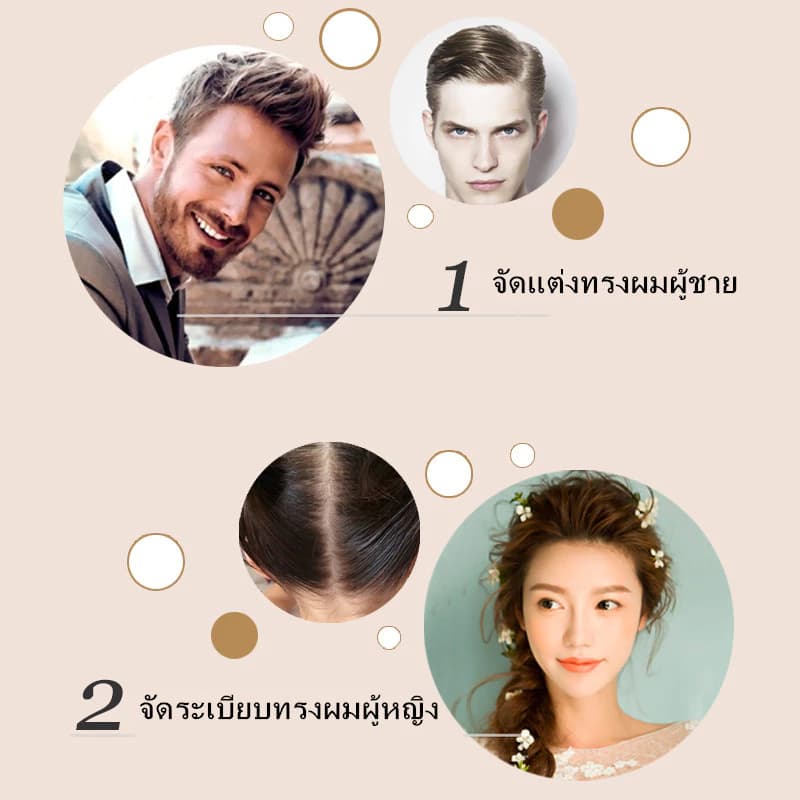 ขี้ผึ้งแท่งจัดแต่งทรงผม รวดเร็ว จัดผมยุ่งให้เรียบ เก็บลูกผมง่ายๆ ของจำเป็นสุดคุ้ม รูปที่ 8