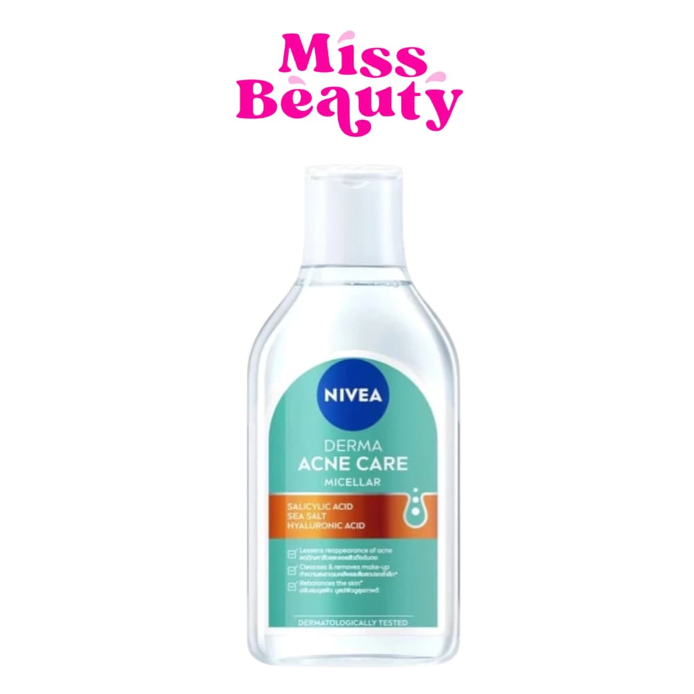 Nivea Acne Repair Micellar Advance นีเวีย แอคเน่ รีแพร์ ไมเซล่า แอดวานซ์ คลีนซิ่ง ลบเครื่องสำอาง สูตรอ่อนโยน รูปที่ 1