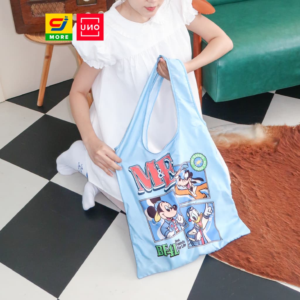 UNO ถุงผ้าพับเก็บ Mickey&Friends ลิขสิทธิ์แท้ รูปที่ 3