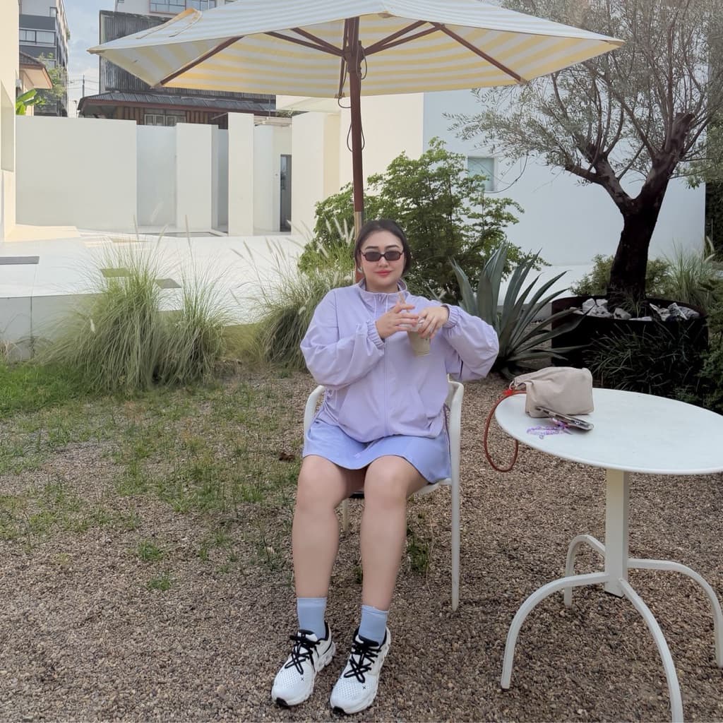 Lady M | WINDBREAKER เสื้อแจ็กเกตกันแดดกันลม อกใหญ่ ทรงโอเวอร์ไซส์ ดีไซน์เท่ ใส่วิ่งออกกำลังกาย ปั่นจักรยาน เดินป่า รูปที่ 8