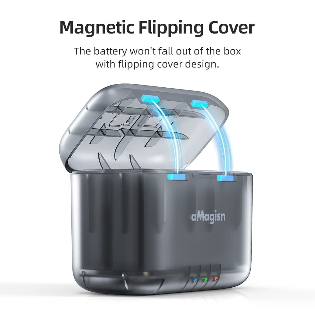 aMagisn Charging Hub แท่นชาร์แบตเตอรี่ สำหรับ Insta360 X4 / X4 Air รูปที่ 2