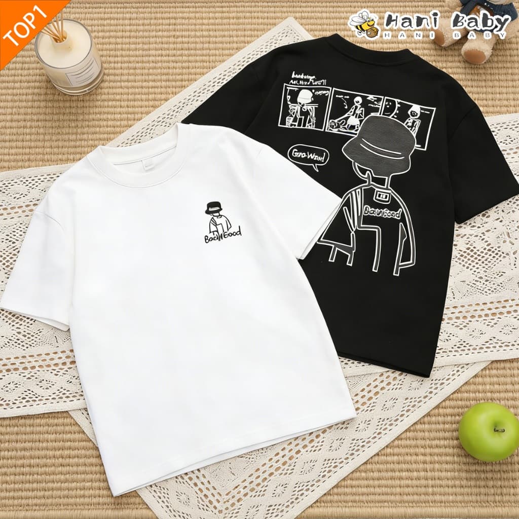 เสื้อยืดเด็ก เสื้อคอกลมเด็กแขนสั้น พิมพ์ลาย ลำลอง ผ้านิ่ม ใส่สบาย ไซส์90-180 รูปที่ 1