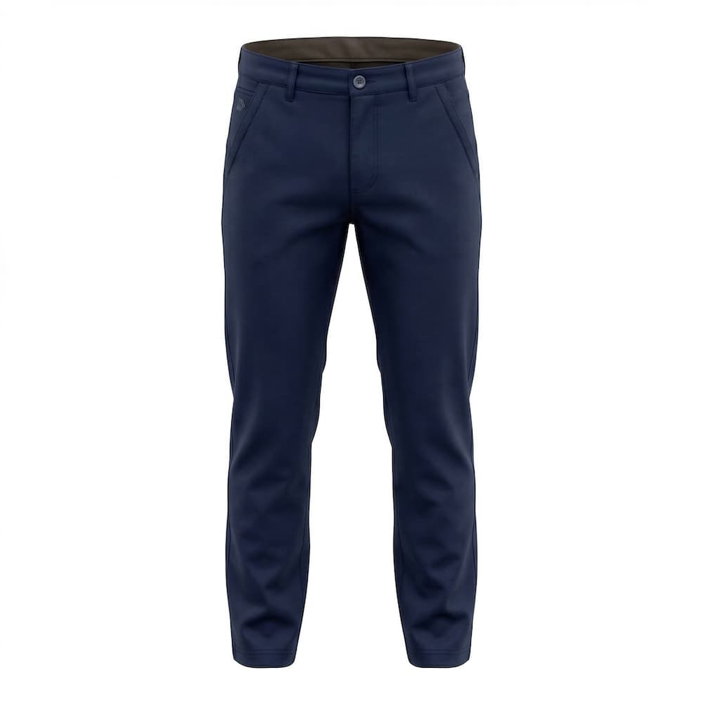 DAVIE JONES กางเกงชิโนผู้ชาย Slim Tapered Fit Chino Pants สีกรม ดำ กากี PL0005 รูปที่ 2