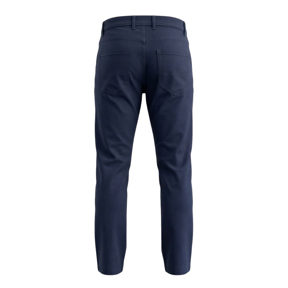 DAVIE JONES กางเกงชิโนผู้ชาย Slim Tapered Fit Chino Pants สีกรม ดำ กากี PL0005 รูปที่ 3