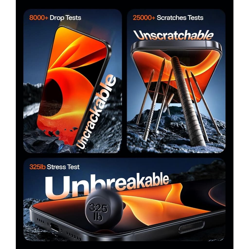 TORRAS ฟิล์มกระจก OrigArmor AR Screen Protector สำหรับ iPhone 17 Pro Max / 17 Pro รูปที่ 6