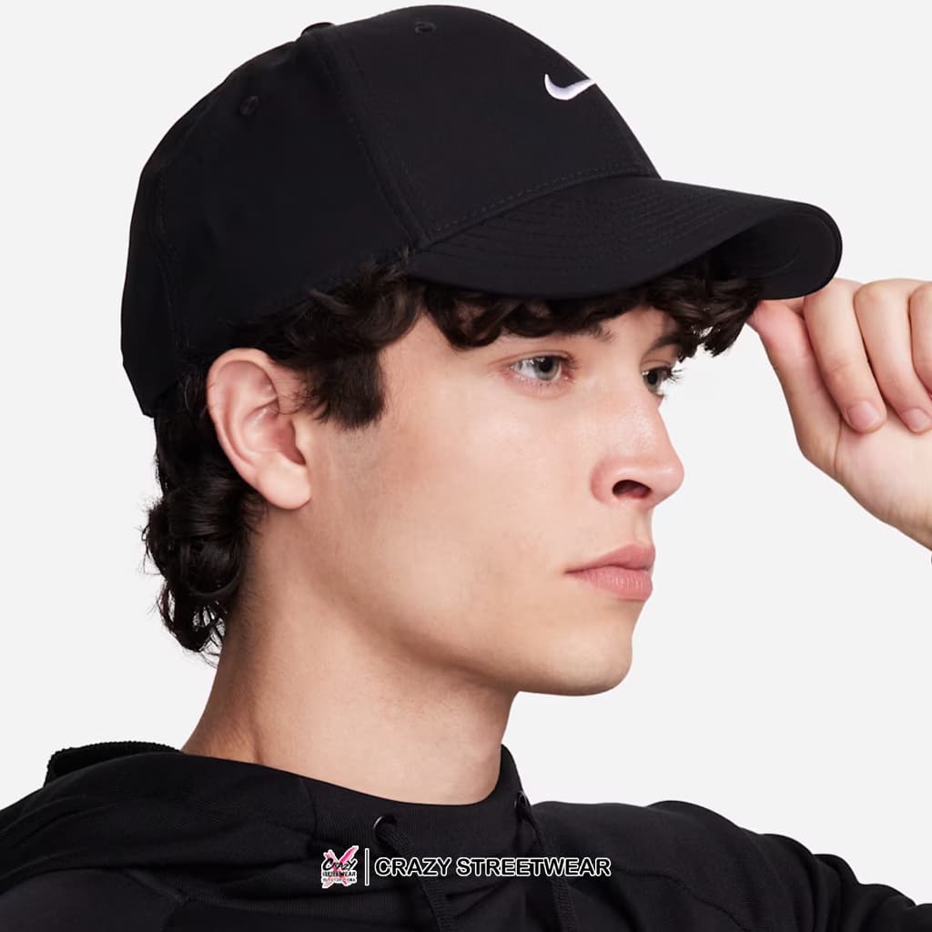 หมวกแก๊ป Nike Dri-FIT Club Structured Swoosh Cap ลิขสิทธิ์แท้ ไนกี้ หมวกไนกี้สีดำ หมวก รูปที่ 3