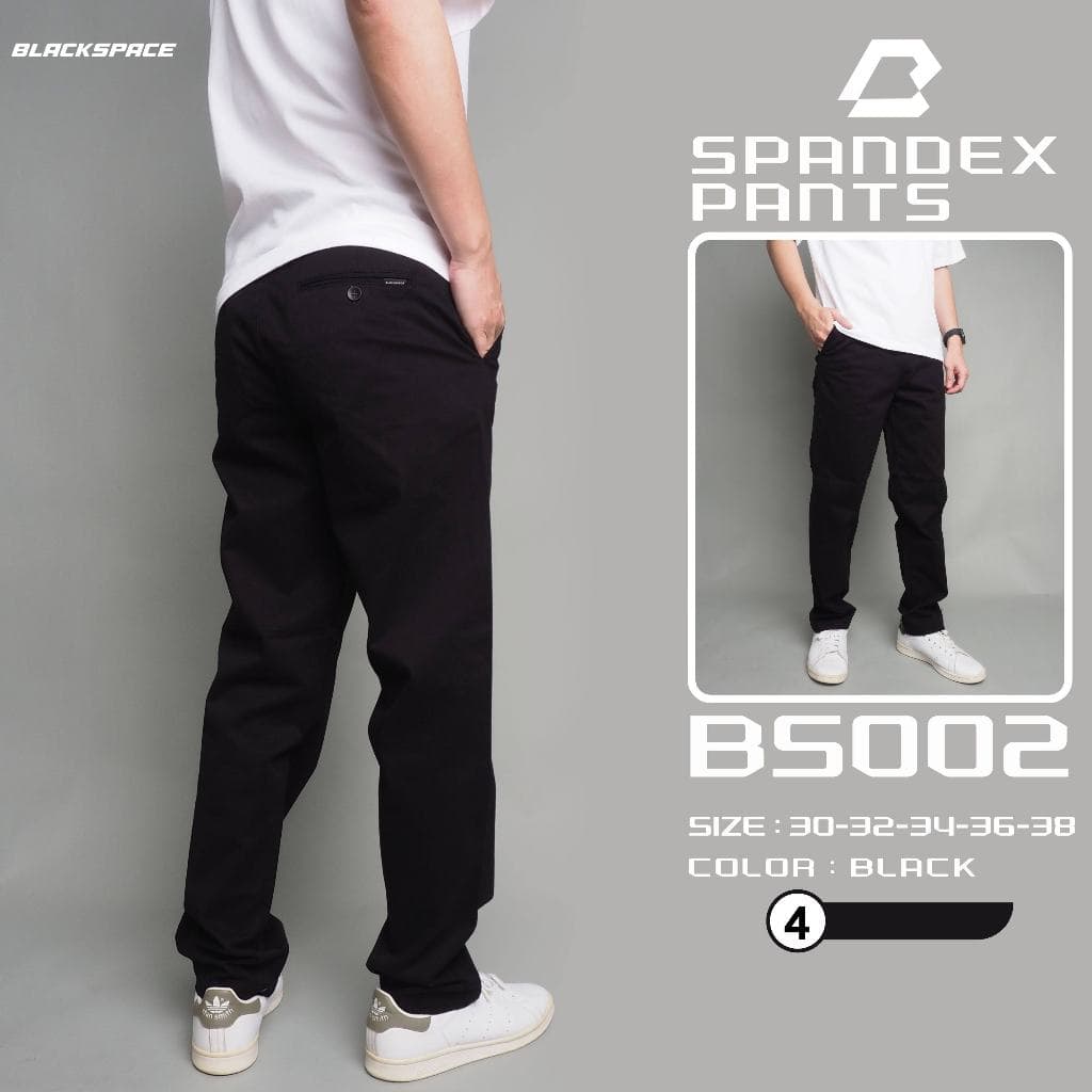 GWBS002 กางเกงขายาว ผู้ชาย ผ้ายืด สีพื้น ยาว 39.5-41 นิ้ว ไซส์ 30-38 รูปที่ 2