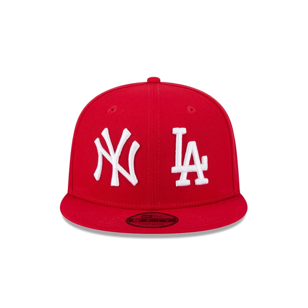 New Era หมวกรุ่น NEW YORK YANKEES & LOS ANGELES DODGERS MLB TWO TEAM SCARLET 9FIFTY CAP รูปที่ 2