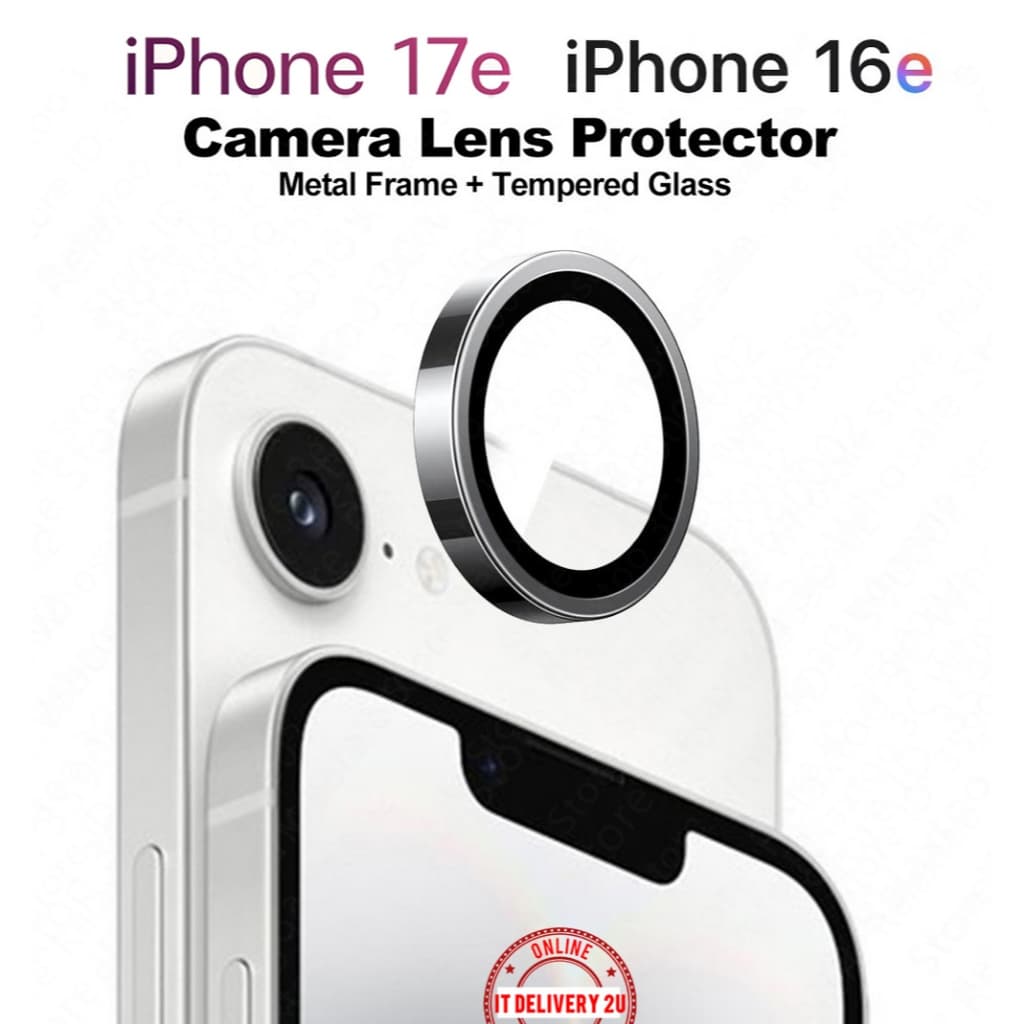 กันรอยกล้องไอโฟน iPhone 17e / iPhone 16e กันเลนส์กล้องไอโฟน iPhone17e / iPhone16e Camera Lens Protector รูปที่ 1