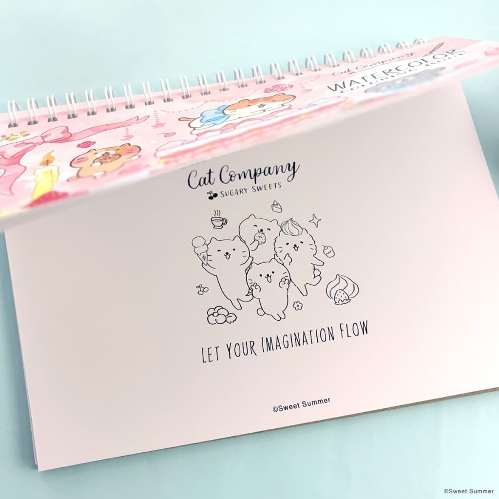 ใหม่!! สวีทซัมเมอร์ : สมุดระบายสีน้ำ ลาย Cat Company Sugary Sweets รูปที่ 4