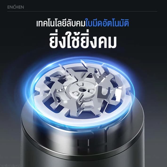 ENCHEN Z3 เครื่องโกนหนวดไฟฟ้า กันน้ำ IPX7 ใบมีดสแตนเลส 20 แฉก มอเตอร์แรง 36000 รอบ/นาที โกนเปียกแห้ง ชาร์จ Type-C รูปที่ 6
