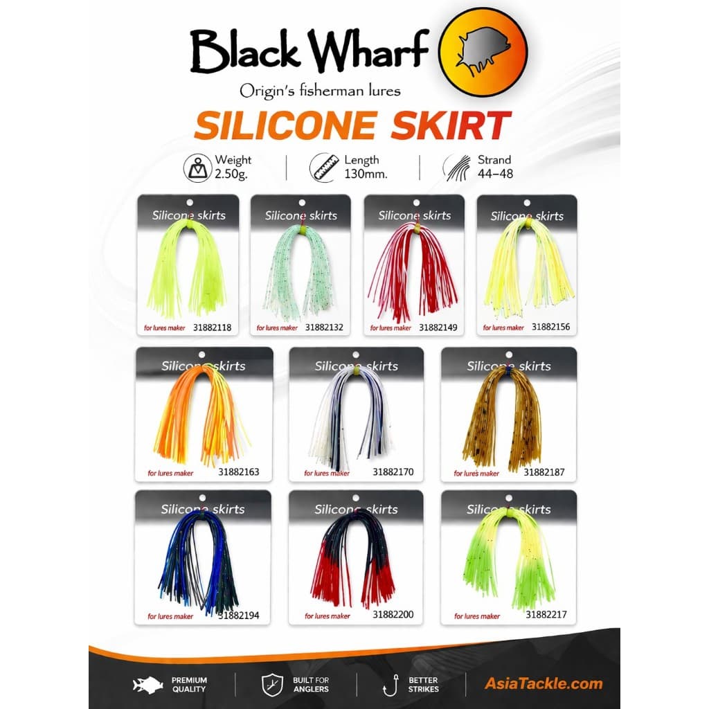 A-ACC พู่ซิลิโคนพร้อมยางรัด Silicone Skirt Set 2 รูปที่ 1