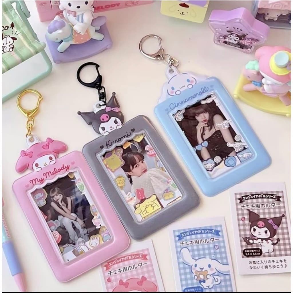 เฟรมการ์ด พวงกุญแจ card holder พวงกุญแจใส่รูป พวงกุญแจใส่บัตร พวงกุญแจใส่รูปไอดอล รูปที่ 3