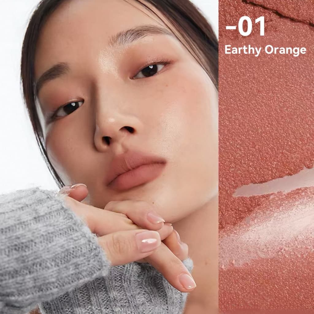 Midroo สีติดทนนาน ไม่ต้องแต่งหน้า ให้ผิวดูกระจ่างใส สีส้มอิฐ สีแดงเบอร์รี่ รูปที่ 4