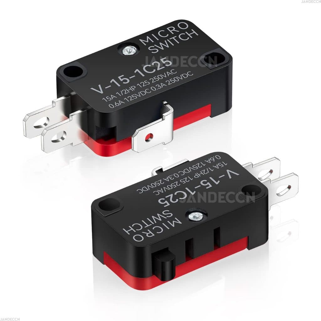 5 ชิ้น ลิมิต สวิตซ์ Micro Limit Switches Momentary Snap Action Limit Switch 16A 250V 125V SPST 16mm 52mm รูปที่ 3