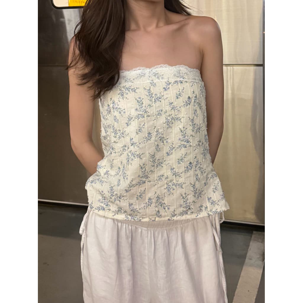 Grace top (สี pure ไม่มีซับใน, สี Petal Baby baby bouquet มีซับใน) รูปที่ 3