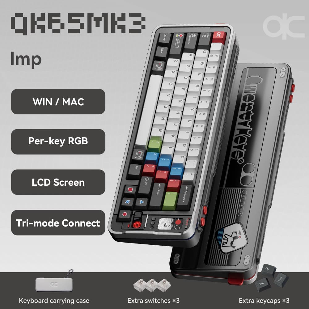 QK65 MK3 Pre-built Aluminium เคสอลูมิเนียม Mechanical Keyboard QK65mk3 Bigpenguin คีย์บอร์ด Prebuilt รูปที่ 2