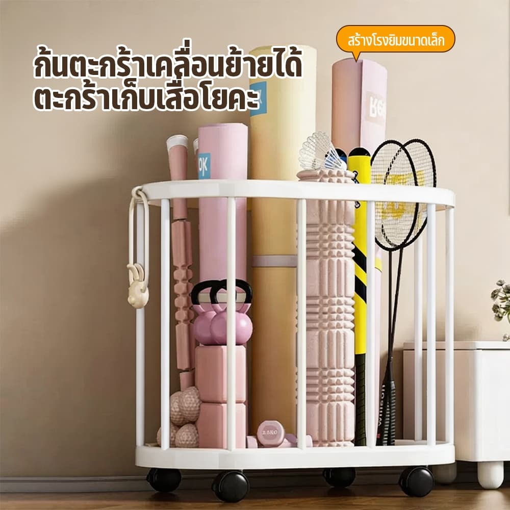 ตะกร้าเก็บของ ตะกร้าอุปกรณ์กีฬา ตะกร้าอเนกประสงค์ สไตล์เรียบง่าย ความจุขนาดใหญ่ เคลื่อนย้ายสะดวก เคลื่อนย้ายสะดวก รูปที่ 3