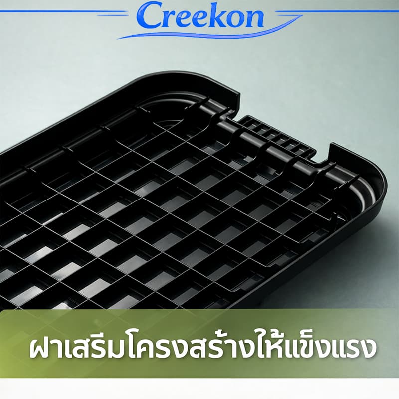 ลังแคมป์ปิ้ง 50L70L ใช้เป็นโต๊ะวางของและเครื่องดื่มได้ ลัง ความจุแบริ่งที่แข็งแกร่ง กล่องอเนคประสงค์ รูปที่ 7