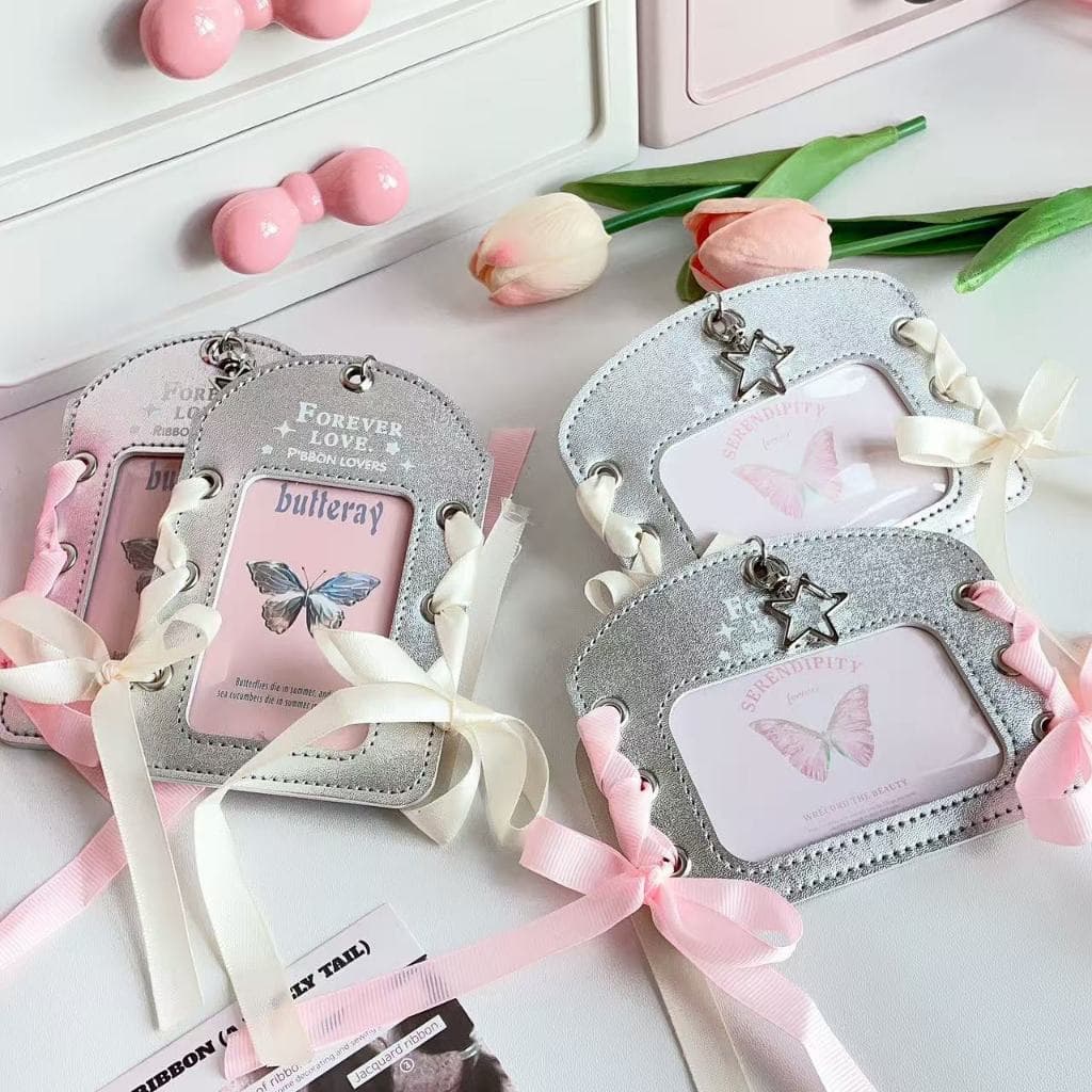 ส่งจากไทยเฟรมการ์ด Card holder ป้ายใส่บัตร กรอบการ์ดห้อยกระเป๋า เคสตกเเต่งกระเป๋าไปคอนพร้อมพวงกุญเเจ รูปที่ 8