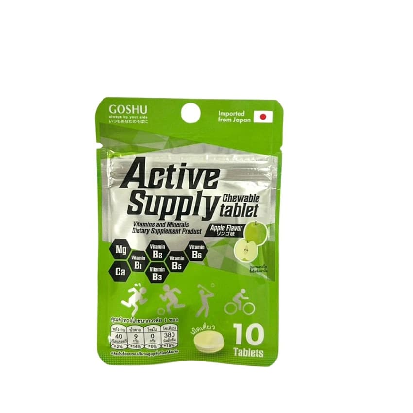 GOSHU Active Supply Tablet เม็ดเคี้ยวเกลือแร่ส่งตรงจากญี่ปุ่น รูปที่ 4