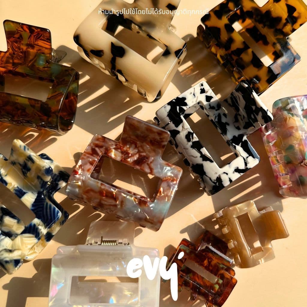 กิ๊บหินอ่อนพรีเมี่ยม กิ๊บอะคริลิค 5x5 cm รูปที่ 7