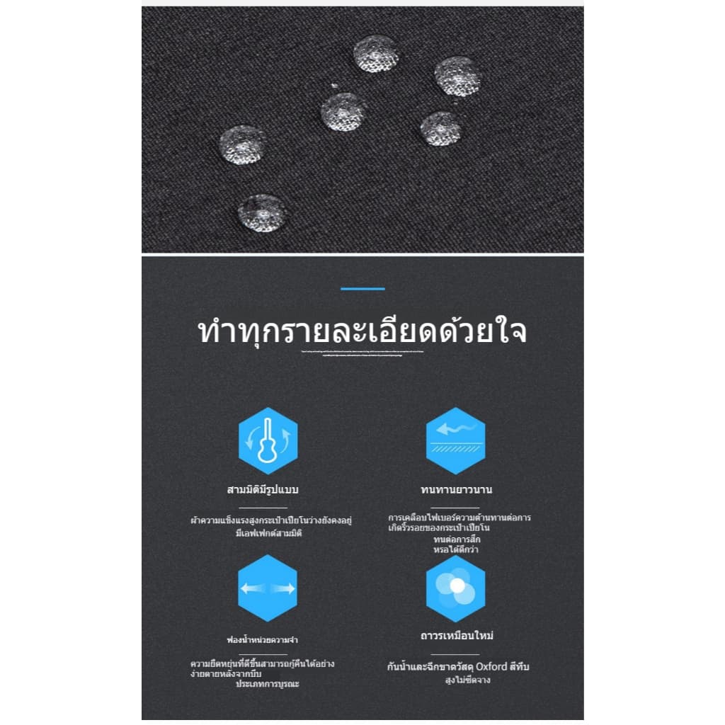 กระเป๋ากีตาร์โปร่ง 41 นิ้ว บุนวม PE 12mm กันกระแทก กระเป๋าเป้กีตาร์ สำหรับกีตาร์โปร่งโดยเฉพาะ รูปที่ 9