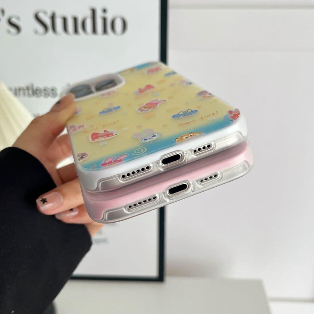 เคสมือถือ สำหรับ OPPO Reno 4 5 6 6z 7z 8z 13 13f 14 14f งานเคส2ชั้น พมพ์ลายการ์ตูน เปิดเลนส์กล้องกันกระเเทก #2s รูปที่ 8