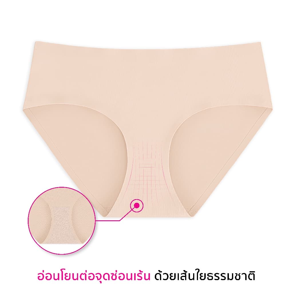 CHERILON Silky Active Fit กางเกงในไร้ขอบ ครึ่งตัว เต็มตัว เนียนแนบผิว ไม่ม้วน ไม่อับ ไม่เข้าวิน CII-BUNA04 CII-BUNA05 รูปที่ 3
