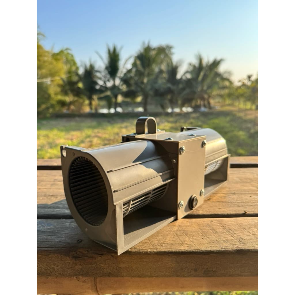 พัดลมโบลเวอร์ รุ่นมินิ2ช่อง 220v พัดลมพกพา พัดลมเล็ก ลมแรงมากๆมีสวิตเปิดปิดปรับความแรง2ระดับ ใช้ไฟบ้าน รูปที่ 6