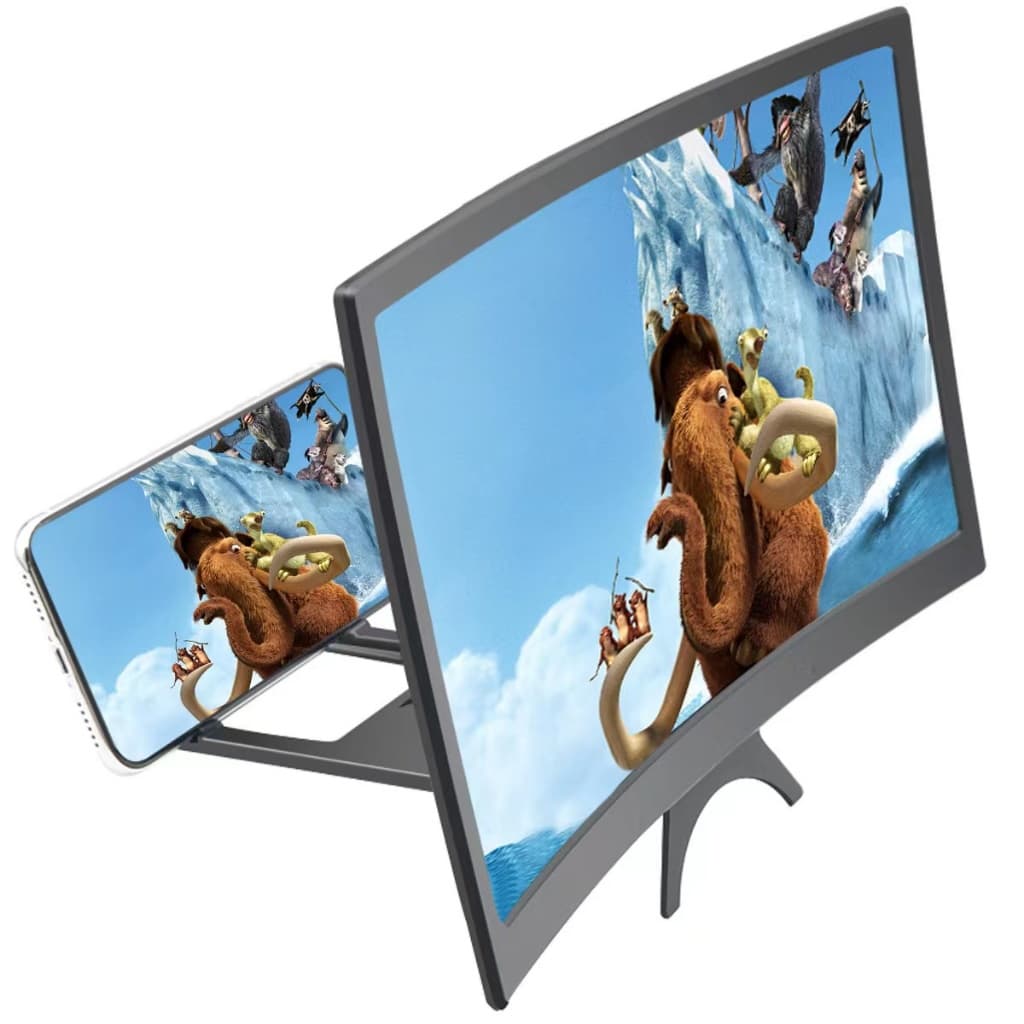 จอขยายหน้าจอโทรศัพท์มือถือ 12 นิ้ว 3D HD แว่นขยายจอภาพมือถือ ถนอมสายตา วัสดุทนทาน รุ่น L6 รูปที่ 3