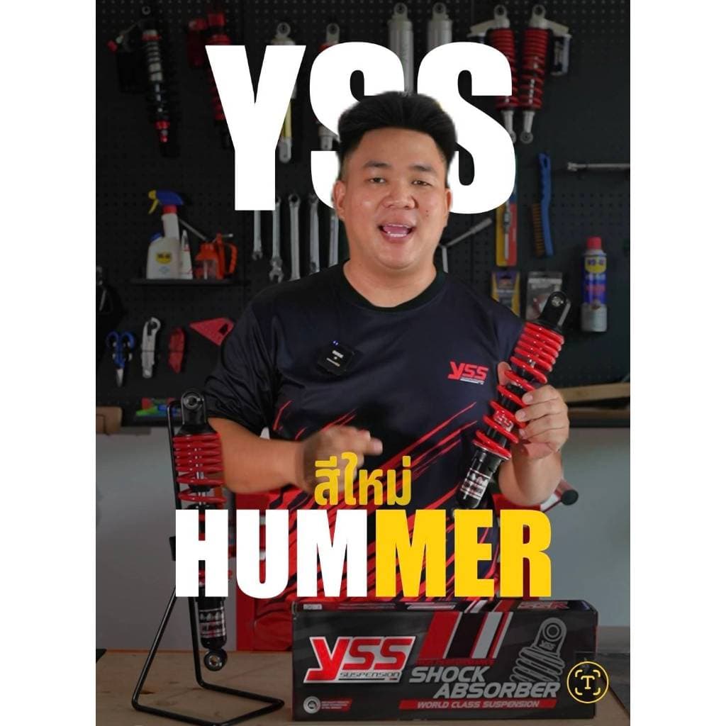 ราคาต่อ1คู่ โช๊คหลัง YSSแท้ รุ่น HUMMER สปริงแข็งพิเศษ สีดำ ใส่เวฟ110iได้ถึงปี2020 เวฟ125ถึงปี2022 เหมาะสำหรับบรรทุกหนัก รูปที่ 6