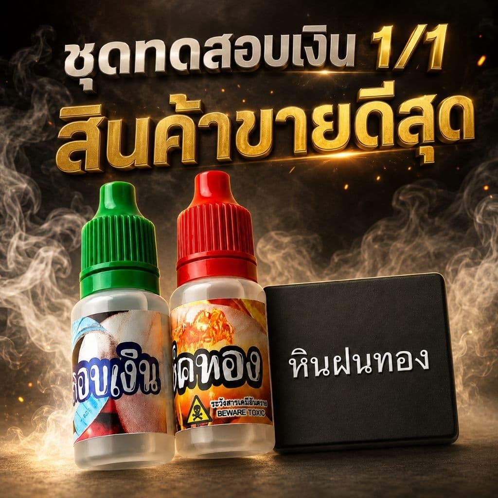 ชุดทดสอบทองชุดประหยัด ครบชุด รูปที่ 1
