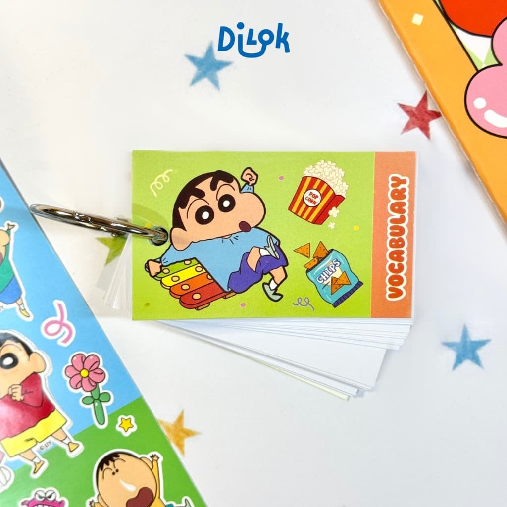 Crayon Shinchan Vocabulary Note สมุดจดศัพท์ชินจัง สมุดพกคำศัพท์ จำนวน 100 แผ่น มีห่วง รูปที่ 6