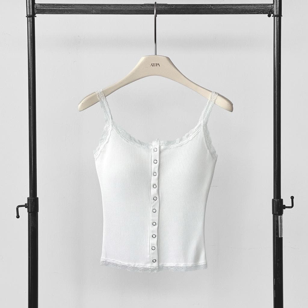 Atipashop - Lace Angel Tank เสื้อกล้ามฟองน้ำ ดีเทลลูกไม้ รูปที่ 6