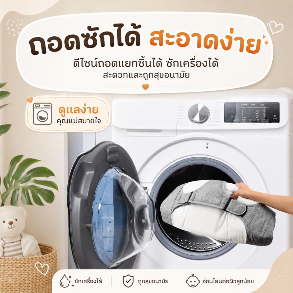 MINIBEIGEเปลไกวไฟฟ้า เปลเด็ก สำหรับวัย 0-3 ปี แถมล้อหมุน 360° พร้อมมุ้งกันยุง มีดนตรี เปลไฟฟ้า พร้อมจานอาหารโหมดบลูทู รูปที่ 8