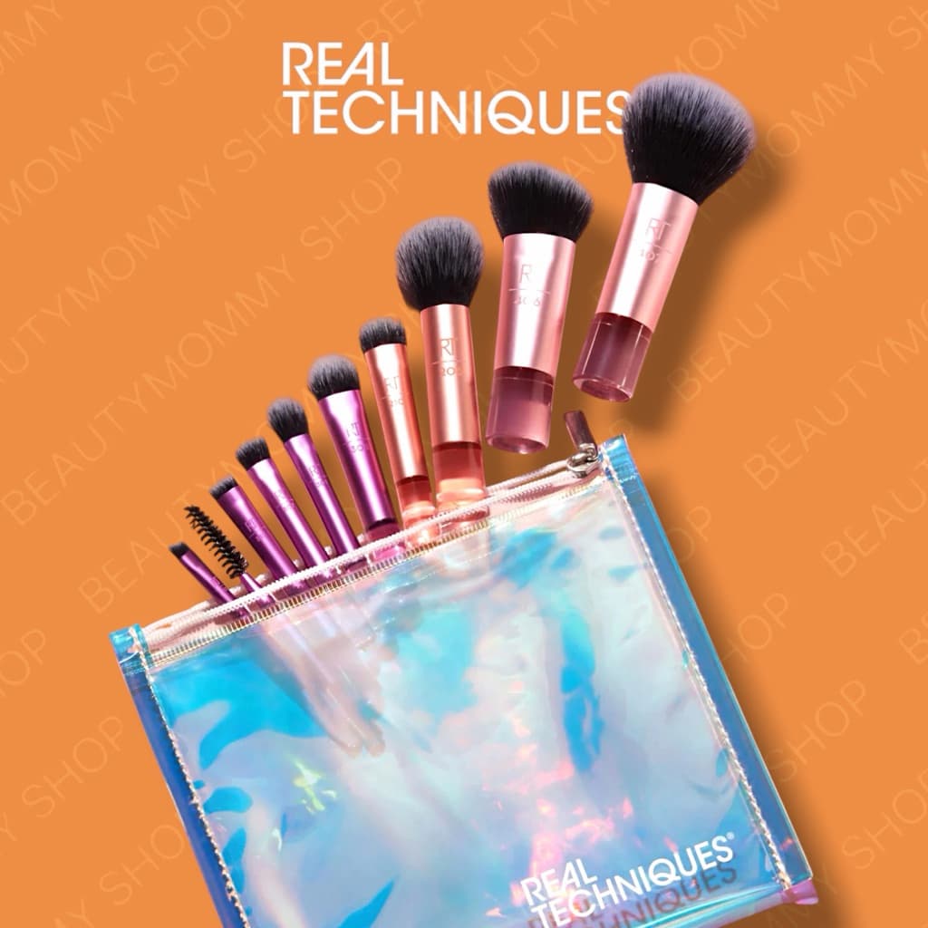 แท้ชัวร์!REAL TECHNIQUES Travel Fantasy Mini/ The Wanderer Makeup Brush Kit Set Limited Edition! พร้อมกระเป๋าใส่แปรง รูปที่ 4