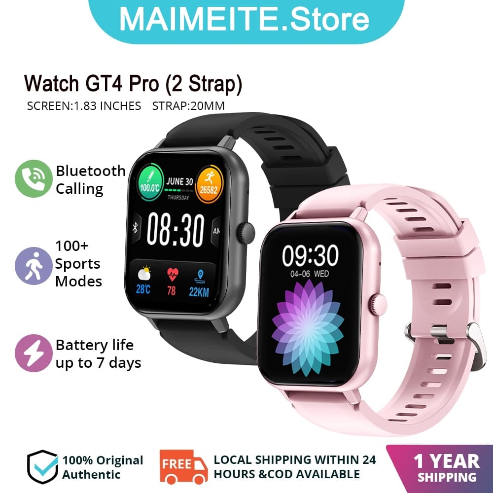 2025 Smart Watch GT4 Pro Watch ผู้หญิง IP68 กันน้ำ 2.01 นิ้วหน้าจอบลูทู ธ การโทรหาเครื่องคิดเลขสปอร์ตอัตราการเต้นของหัวใ รูปที่ 1