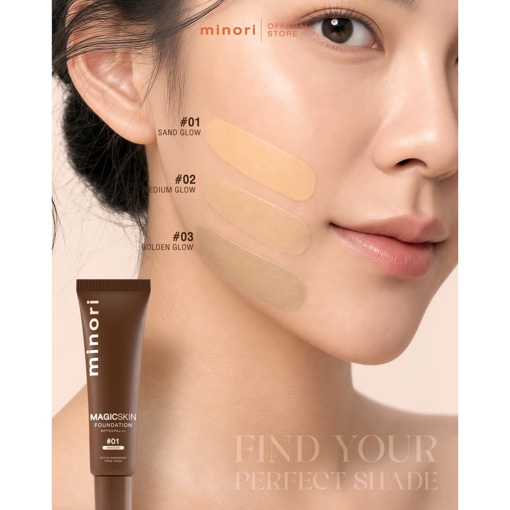 มิโนริ Magic Skin 4in1 รวม รองพื้น ไพรเมอร์ กันแดด เซรั่ม ไว้ในหลอดเดียว รูปที่ 3