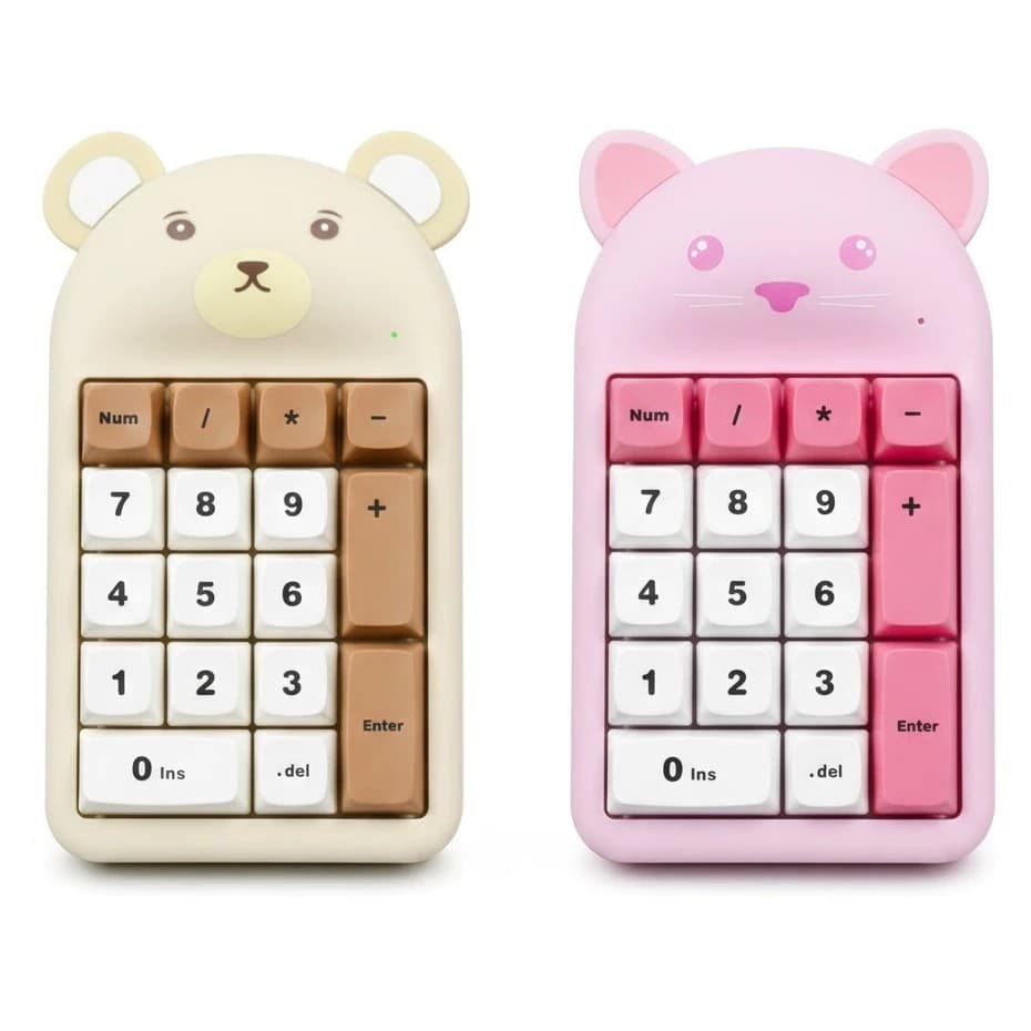 NUBWO NKB114 NUMERIC KEYBOARD เชื่อมต่อไร้สาย Bluetooth/2.4GHz เสียงเงียบ พกพาง่าย รูปที่ 2