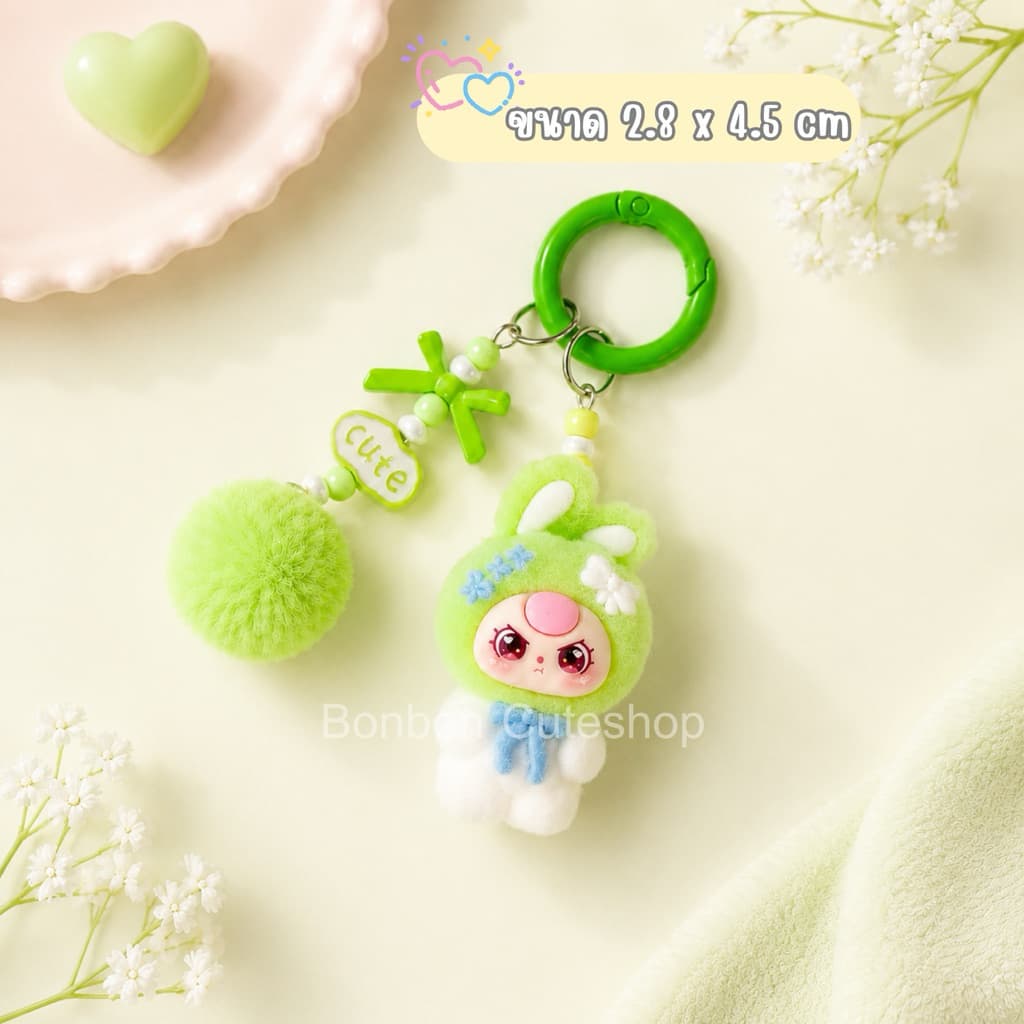 ตุ๊กตากระต่ายสีทูโทนห้อยมือถือ ที่ห้อยมือถือ สายคล้องโทรศัพท์ by bonbon cuteshop รูปที่ 9