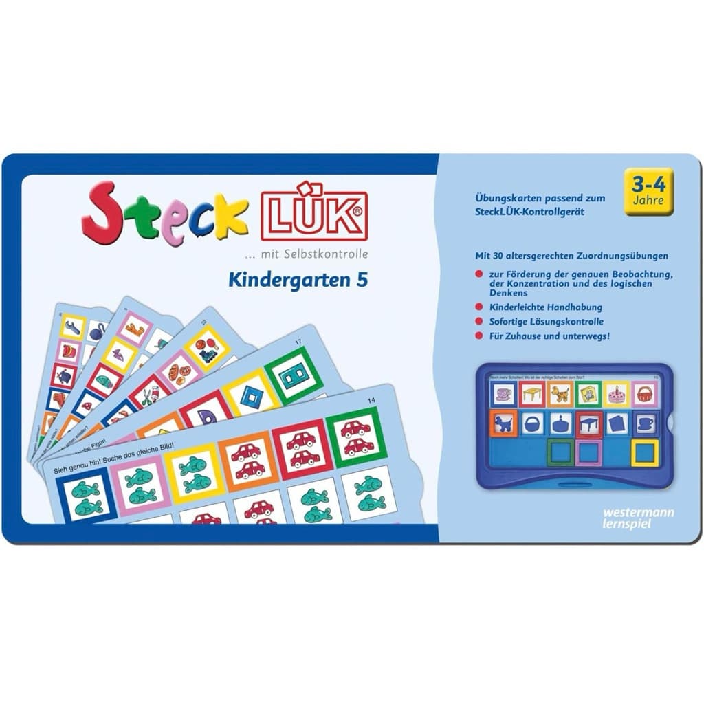 SteckLÜK Cards Kindergarten เฉพาะแบบฝึกหัด เล่นคู่กับ controller ของเล่นพัฒนาสมอง สำหรับน้องอายุ 3 ขวบขึ้นไป รูปที่ 4