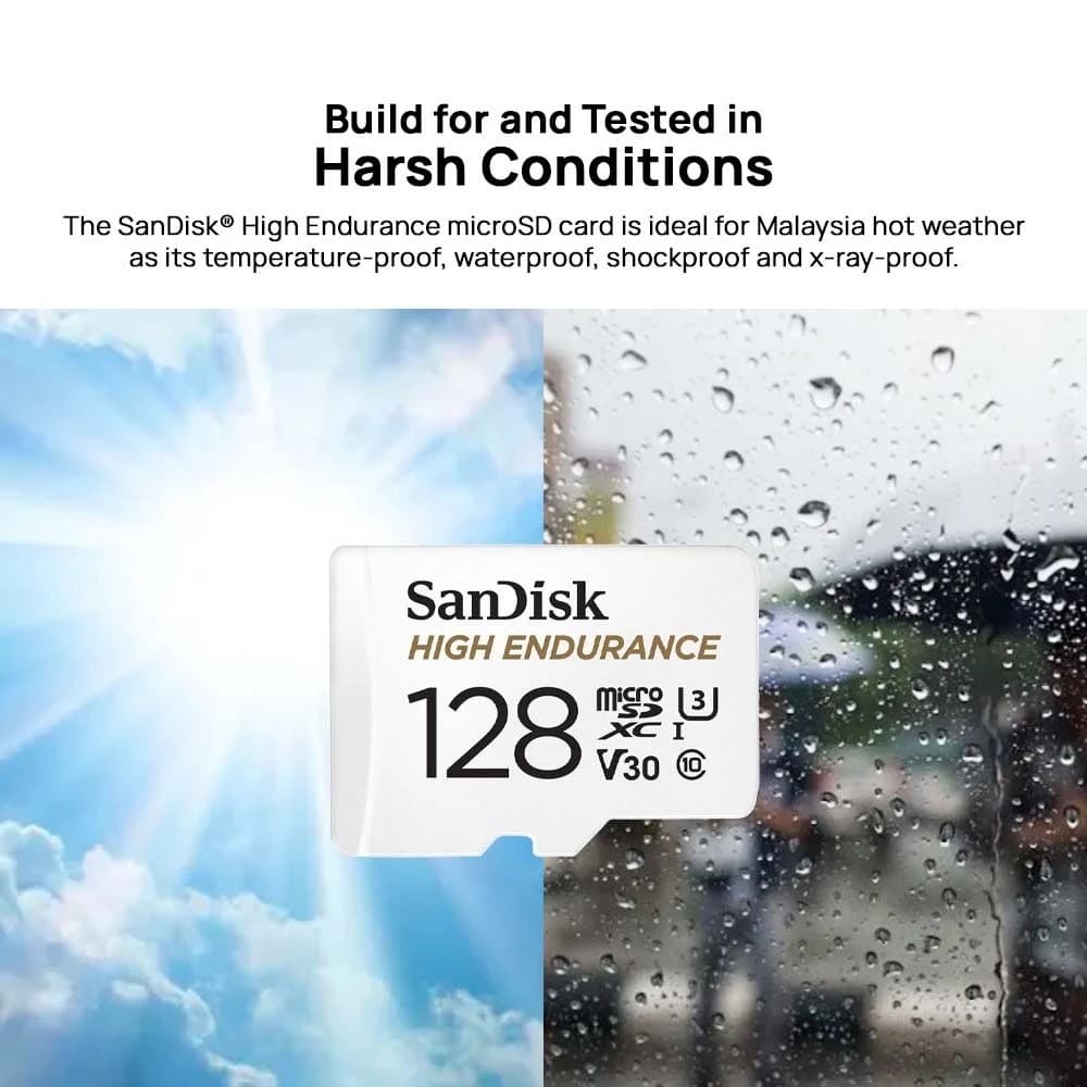 SanDisk High Endurance microSD 64GB สำหรับกล้องวงจรปิด ความเร็วสูงสุดอ่าน 100 MB/s เขียน 40 MB/s รูปที่ 6