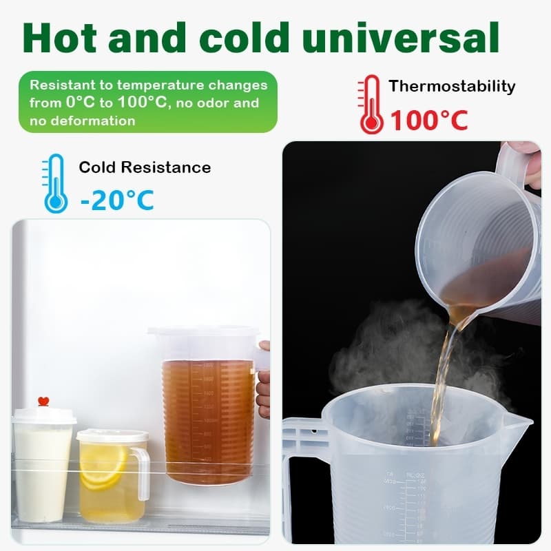 ถ้วยตวงพลาสติกใส 5000ml ทนความร้อน พร้อมฝาปิด ผลิตจาก PP เกรดอาหาร รูปที่ 5