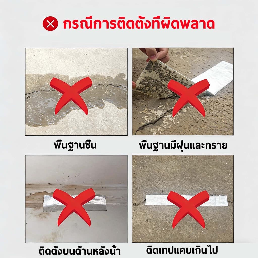 เทปกาวกันน้ํารั่วซึม เทปอลูมิเนียม เทปกาวกันรั่ว กันรั่ว หลังคารั่ว เทปติดหลังคากันรั่ว เทปกาวสำเร็จรูป ควา รูปที่ 9