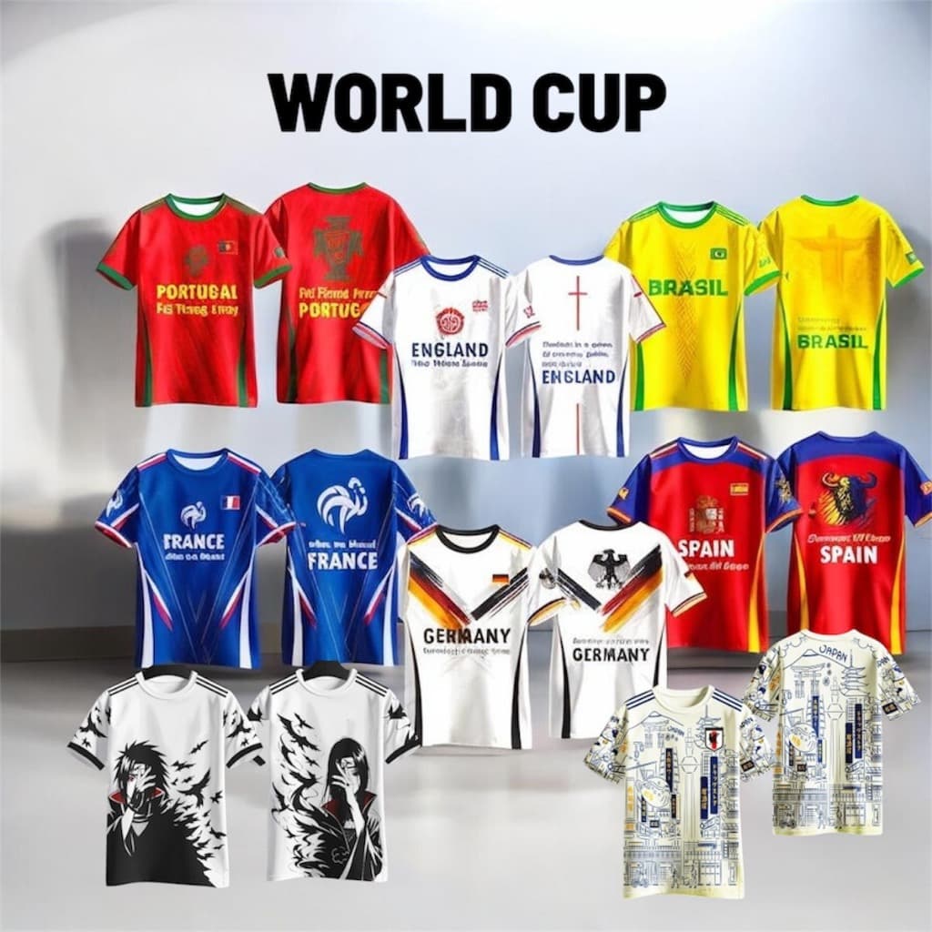 (ส่งทันที) เสื้อกีฬาฟุตบอล ปี2026 ผ้าไมโครสปอร์ตนุ่มใส่สบาย พิมพ์ลายในเนื้อผ้าสีสดใสไม่หลุดลอก