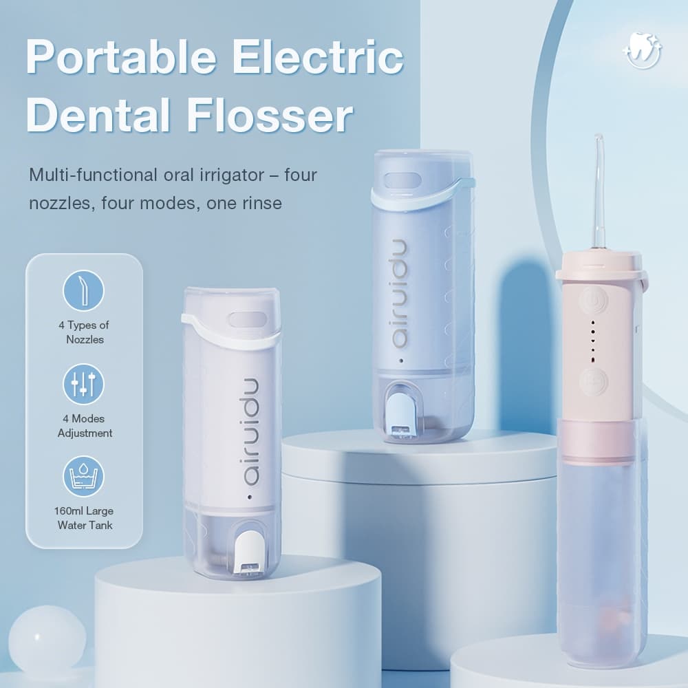 Airuidu CF550 Water Flosser ไหมขัดฟันพลังน้ำ แรงดันน้ำแรง เครื่องฉีดน้ำ IPX7 กันน้ำ เครื่องทำความสะอาดฟั รูปที่ 3
